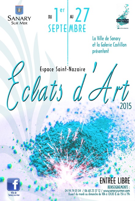 Exposition hors les murs de l'espace Castillon Eclats d'Art 2015 à Sanary